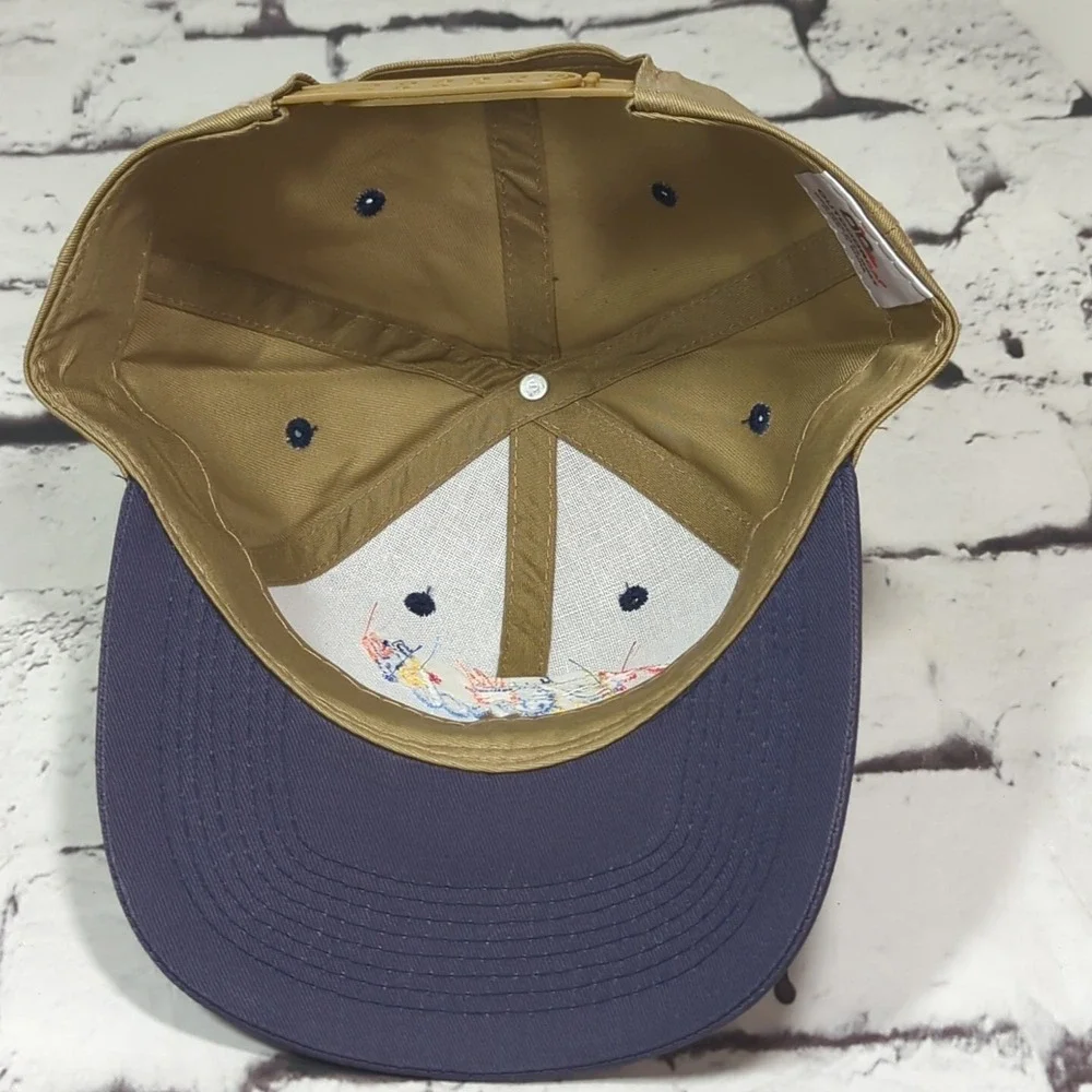 Ford Beige With Bright Logo Snapback Hat Adjustable Ball Cap
